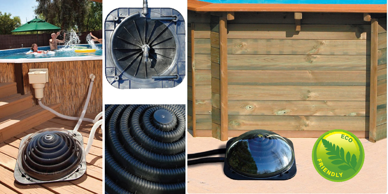 Swimming pool solar heating pods